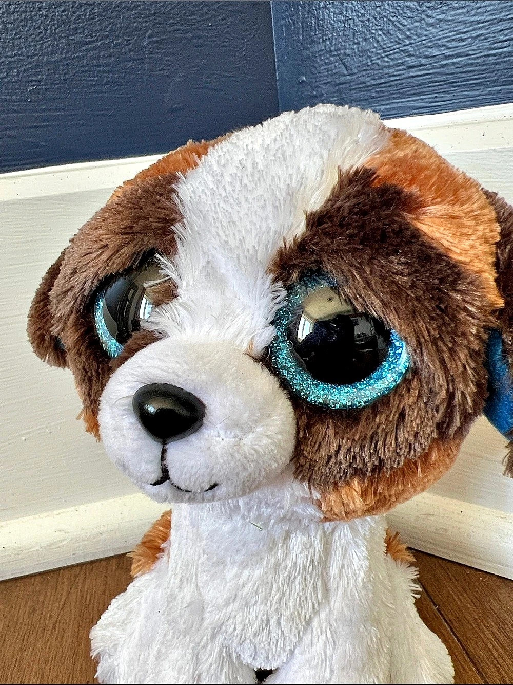 ✨3/20$ Ty Duke the St. Bernard Dog Beanie Boo Plush Brown & White 2017 - Picture 3 of 6